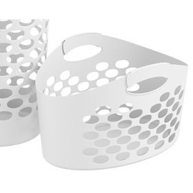 Canasto 50 lt Bubble blanco
