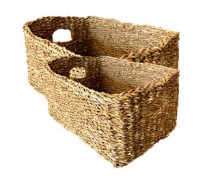 Cesto rectangular Ganjes 2 piezas Decogreen