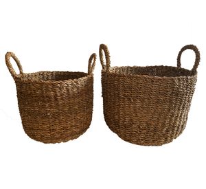 Cesto Delhi natural 2 piezas Decogreen