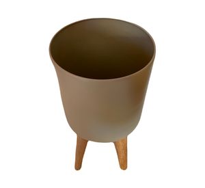 Macetero pedestal gris Decogreen