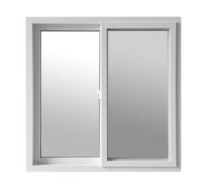 Ventana Pvc 120x120 cm Termopanel con gas Argón 2 hojas correderas blanco