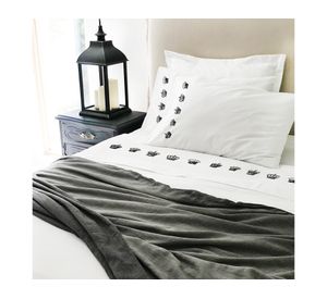 Juego de sábanas 2 plazas 200H Corona blanco