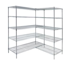 Estante L acero cromado 5 repisas OLYC24366074-5