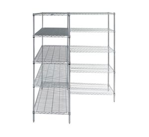 Estante L acero cromado 5 repisas OLYC24366074-5