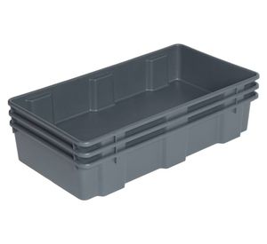 Pack 3 cajas organizadoras 32 litros grafito