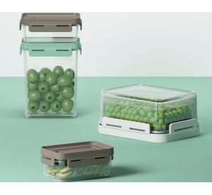 Pote hermético Flap 1 litro gris