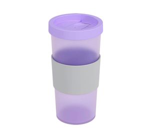 Vaso mug translúcido Nutri lavanda