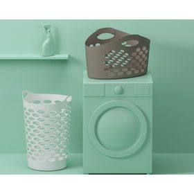 Canasto 65 lt Bubble blanco