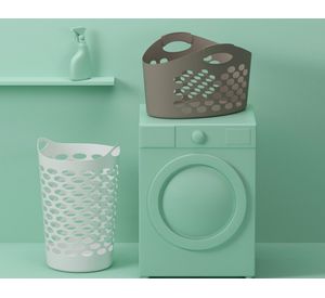 Canasto 65 lt Bubble blanco