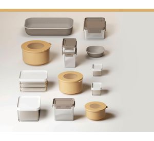 Pote hermètico 900 ml Flap gris