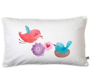 Cojín 50x30 cm Nido blanco