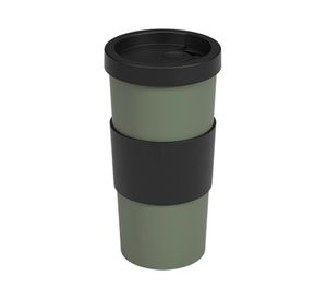 Vaso mug plástico Nutri verde smoke