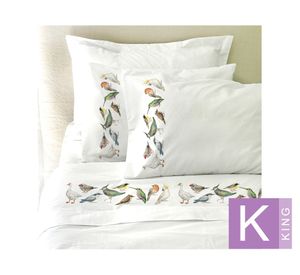 Sábanas king 200 Hilos La Pajarera blanco