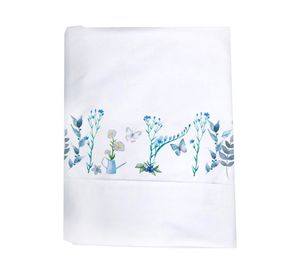 Sábanas king 200 Hilos Bici azul blanco