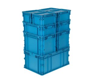 Set caja organizadora modular 9 piezas azul