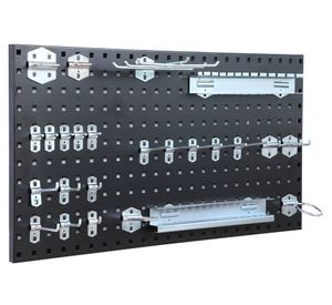 Organizador herramientas de pared 25 accesorios negro