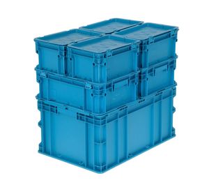 Set caja organizadora 7 piezas azul