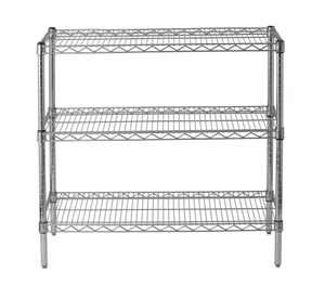 Estante acero cromado 3 repisas OLYC183633-3