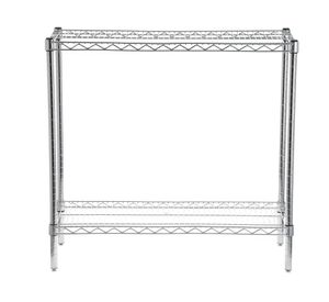 Estante 2 repisas OLYC143633-2 cromado