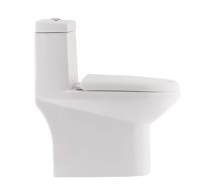WC one piece piso 30 cm botón dual asiento cierre suave SD-301 blanco
