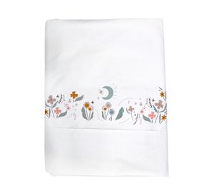 Juego sábanas cuna transición 200 hilos Unicornio blanco