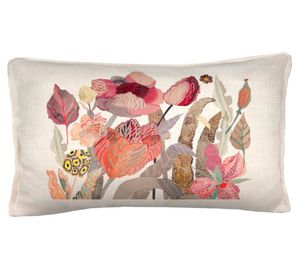 Cojín decorativo Cardos linet crudo 50x30 cm