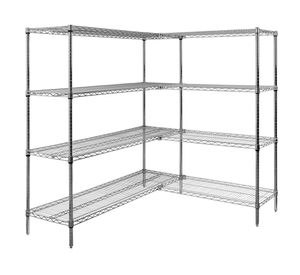 Estante L acero cromado 4 repisas OLYC18366063-4