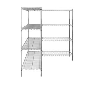 Estante L acero cromado 4 repisas OLYC18366063-4