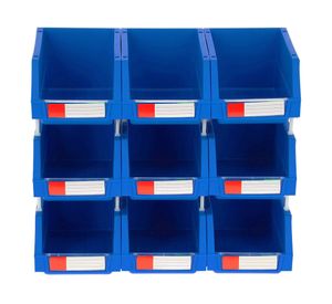 Set caja organizadora 9 piezas azul