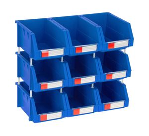 Set caja organizadora 9 piezas azul