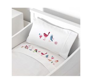 Juego de sábanas cuna 200 hilos Srping blanco