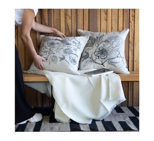 Cojín Faisán 2 crudo 60x60 cm