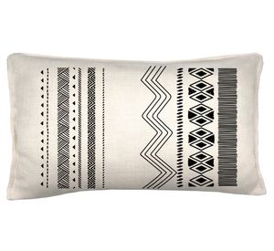 Cojín decorativo Origen 2 linet crudo 50x30 cm