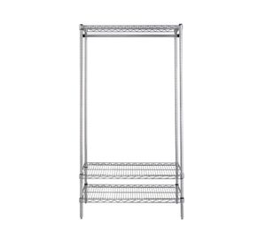 Estante perchero acero cromado 3 repisas OLYC183663-3