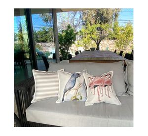 Cojín decorativo Frenchlines sand 2 linet crudo 45x45 cm