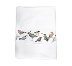 Juego de sábanas cuna 200 hilos La Pajarera blanco