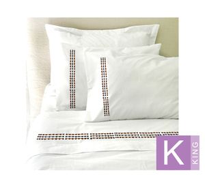 Juego de sábanas king 200H Patagonia blanco