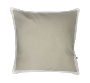 Cojín decorativo Pantone 7534 velvet ostra 60x60 cm