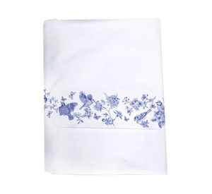 Juego de sábanas 2 plazas 200 hilos Porcelana blanco