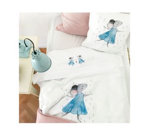 Juego sábanas cuna 200 hilos Ratona diseño