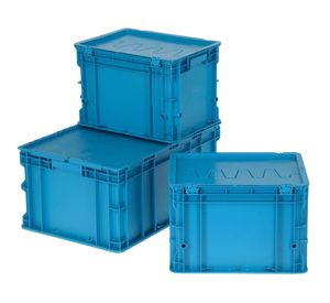 Set caja organizadora modular 3 piezas azul