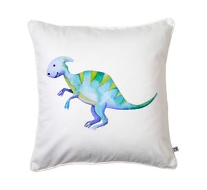 Cojín 45x45 cm Dinosaurio blanco