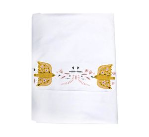 Juego de sábanas 1 plaza 200H Palomar blanco