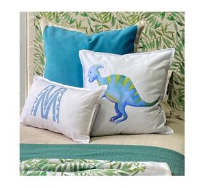 Cojín 45x45 cm Dinosaurio blanco