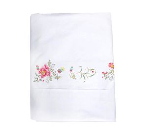 Juego de sábanas 1 plaza 200H Fran blanco