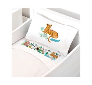 Juego sábanas cuna 200 hilos Jungla diseño