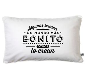 Cojín 50x30 cm Inspiración bonito blanco