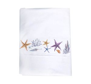 Juego de sábanas 1 plaza 200H Stella blanco