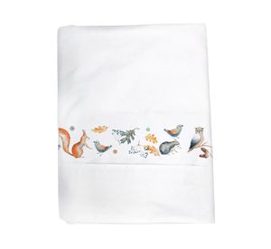 Juego de sábanas cuna 200 hilos Forest blanco