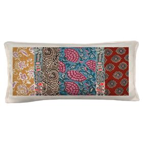 Cojín decorativo Boheme Blanca 1 linet multicolor 70x35 cm